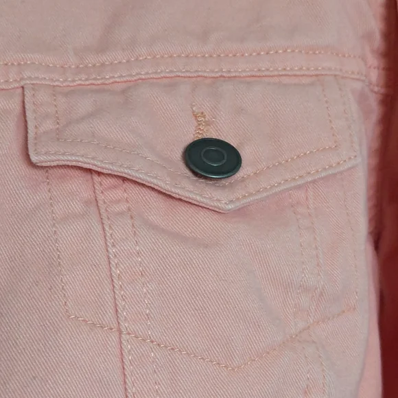 🛑NOT AVAILABLE🛑 Faded Glory peach women's denim jacket, size small (4-6) - Picture 9 of 15
